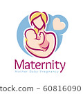 Maternity logo design template, pregnancy mother 60816090