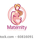 Maternity logo design template, pregnancy mother 60816091