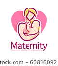 Maternity logo design template, pregnancy mother 60816092