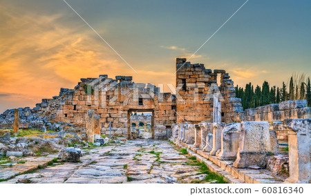 North Byzantine Gate at Hierapolis in Pamukkale, Turkey 60816340