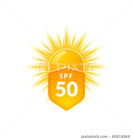 Uv Radiation Sun Block Icon Solar Ultraviolet Stock Illustration