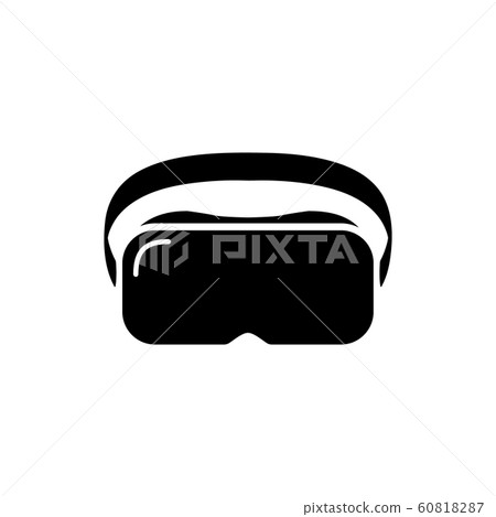 VR glasses vector virtual reality headset icon.... - Stock Illustration ...