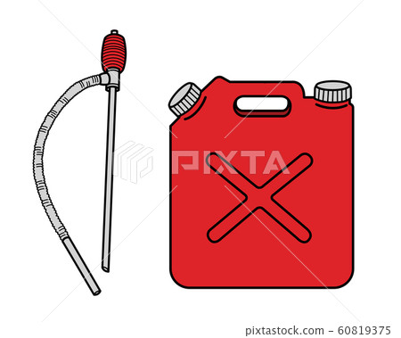 Kerosene plastic tank and refueling pump 60819375