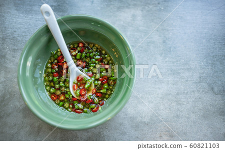 Sliced chili in fish sauce the delicious spicy side dishes of Thai foods 60821103