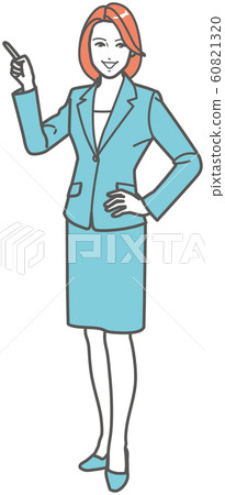 Business woman pointing Business woman pointing 60821320