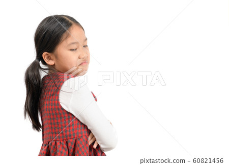 Kid Asian girl face expression envy, jealous Kid Asian girl face expression envy, jealous 60821456