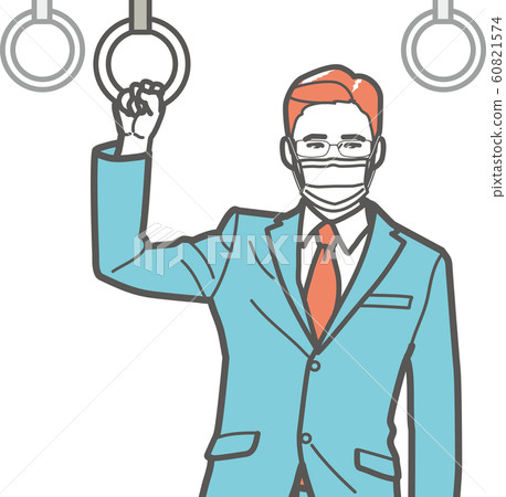 An office worker caught in a strap 60821574