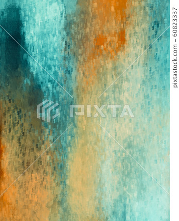 Abstract brush painting. Brushstrokes , spots of paint. Multicolored background. Painted rouge texture. Artistic canvas.  Modern art. 60823337