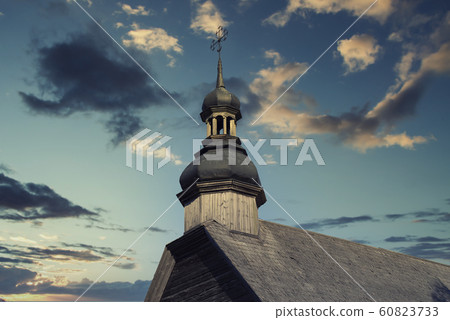 Russian old village in autumn. 60823733