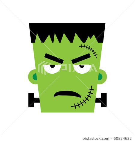Halloween Frankenstein Vector illustration. Angry 60824622