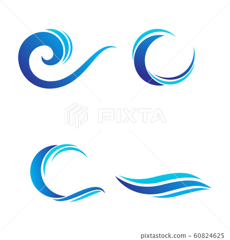 Water Wave symbol and icon illustration 60824625