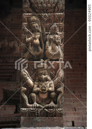 statues of gods in the streets of Kathmandu. statues of gods in the streets of Kathmandu. 60824905