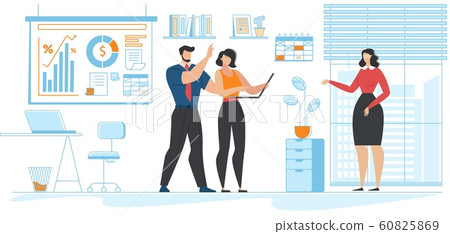 Office Situation and Coworkers a Community Cartoon 60825869