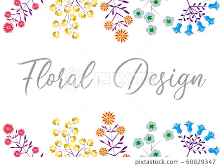 Floral pattern for your design. Floral template Floral pattern for your design. Floral template 60829347