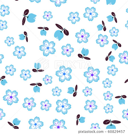 Sakura flowers. For fabric, baby clothes, Sakura flowers. For fabric, baby clothes, 60829457
