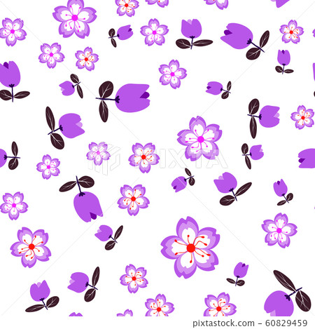 Sakura flowers. For fabric, baby clothes, Sakura flowers. For fabric, baby clothes, 60829459