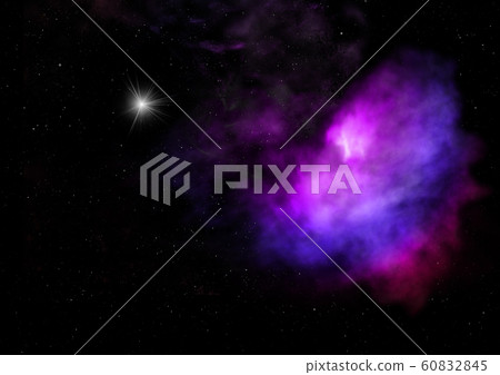 Being shone nebula. 3D rendering 60832845
