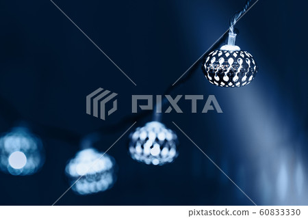 Blue lamp lights. 60833330