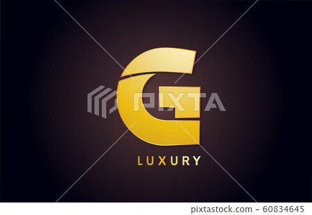 golden G luxury alphabet letter logo design icon-插圖素材 [60834645] - PIXTA圖庫