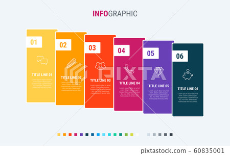 colorful timeline buttons infographic layout stock... Colorful diagram, infographic template.... - Stock Illustration ...