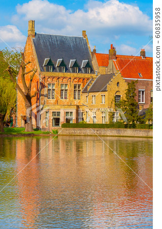 Minnewater lake, Bruges, Belgium 60835958