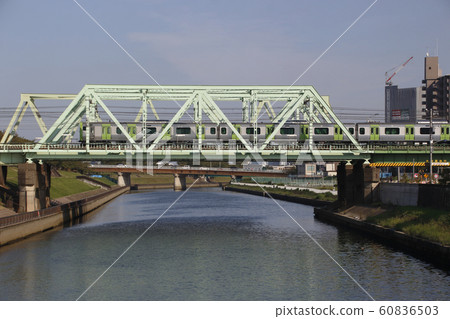 Yamanote Line E235 train carried to Tokyo Yamanote Line E235 train carried to Tokyo 60836503