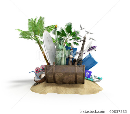 Concept of travel and tourism attractions and 60837283