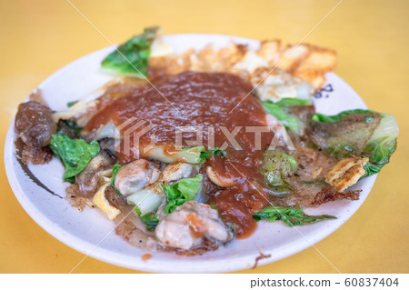 Taiwan traditional snack of oyster omele 60837404