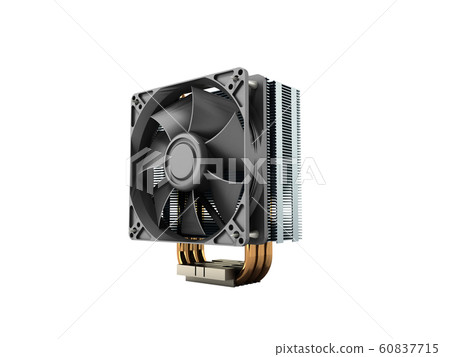 Active CPU cooler with the aluminum finned 60837715