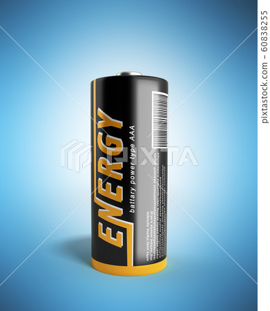 3D Illustration Battery Image with clipping path 60838255