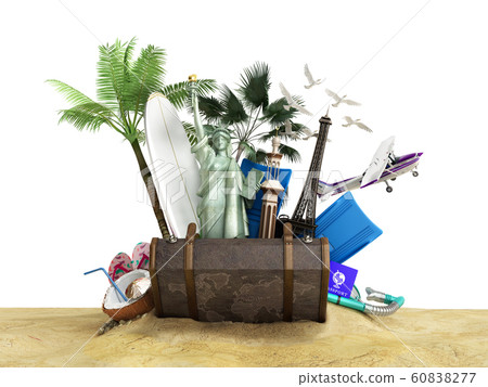Concept of travel and tourism attractions and 60838277