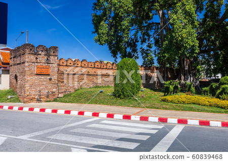 Tha Phae Gate Chiang Mai old town city and street 60839468