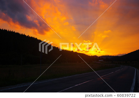 beautiful mountain road beautiful mountain road 60839722