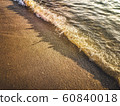 Landscape of beautiful sunset  sandy beach with 60840018
