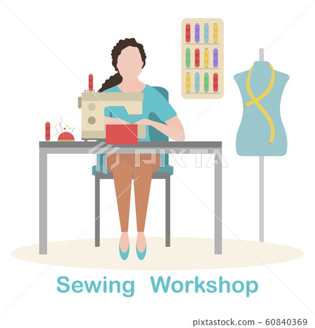Seamstress Tailor Atelier Sewing workshop Fashion 60840369