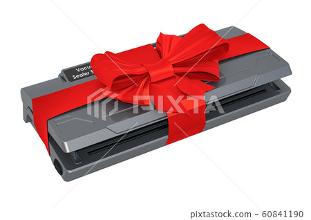 Vacuum sealer with red ribbon and bow 60841190
