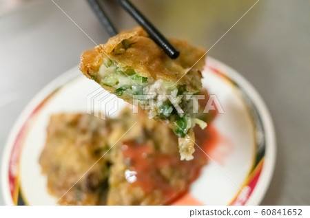 Taiwanese snacks of delicious fry oyster Taiwanese snacks of delicious fry oyster 60841652