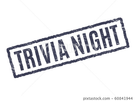 Trivia night background stamp quiz illustration design 60841944