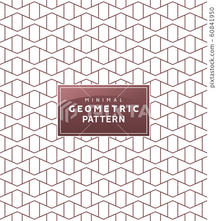 Abstract geometric minimal pattern with. Seamless vector geometric wallpaper ornament 60841950