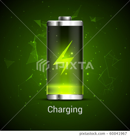 Battery charge full power energy level. Recharge battery indicator. Low power mibile fuel Battery charge full power energy level. Recharge battery indicator. Low power mibile fuel 60841967