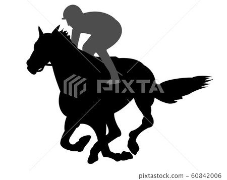 Horse racing silhouettes Horse racing silhouettes 60842006