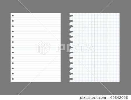 Exercise book paper texture Stock Vector