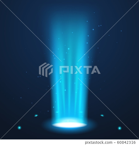 Hologram portal magic podium effect. Circle light ray teleport ufo portal Hologram portal magic podium effect. Circle light ray teleport ufo portal 60842316