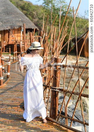 Woman and fort 60842710