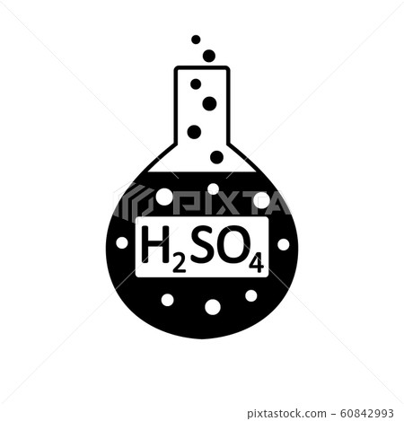 Laboratory Glass With Sulfuric Acid Stock Illustration 60842993 Pixta