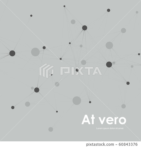 Molecule abstract structure. Scientific connect molecules for medicine and chemistry. Vector illustration Molecule abstract structure. Scientific connect molecules for medicine and chemistry. Vector illustration 60843376