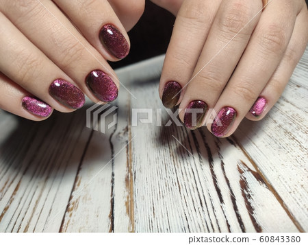 The beauty of the natural nails. Perfect manicure. The beauty of the natural nails. Perfect manicure. 60843380