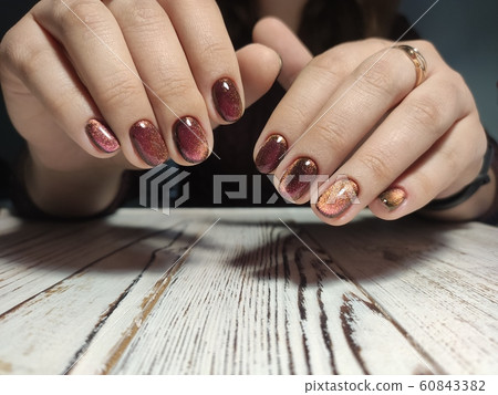 Youth manicure design, beautiful hands with sexy Youth manicure design, beautiful hands with sexy 60843382