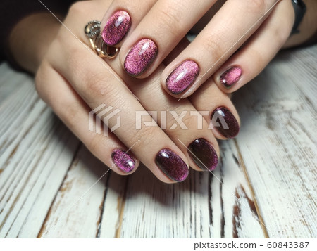Youth manicure design, beautiful hands with sexy Youth manicure design, beautiful hands with sexy 60843387