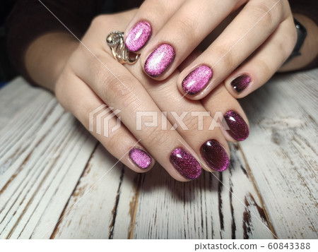 Hands Care. Design Hand With Pastel Nails Hands Care. Design Hand With Pastel Nails 60843388
